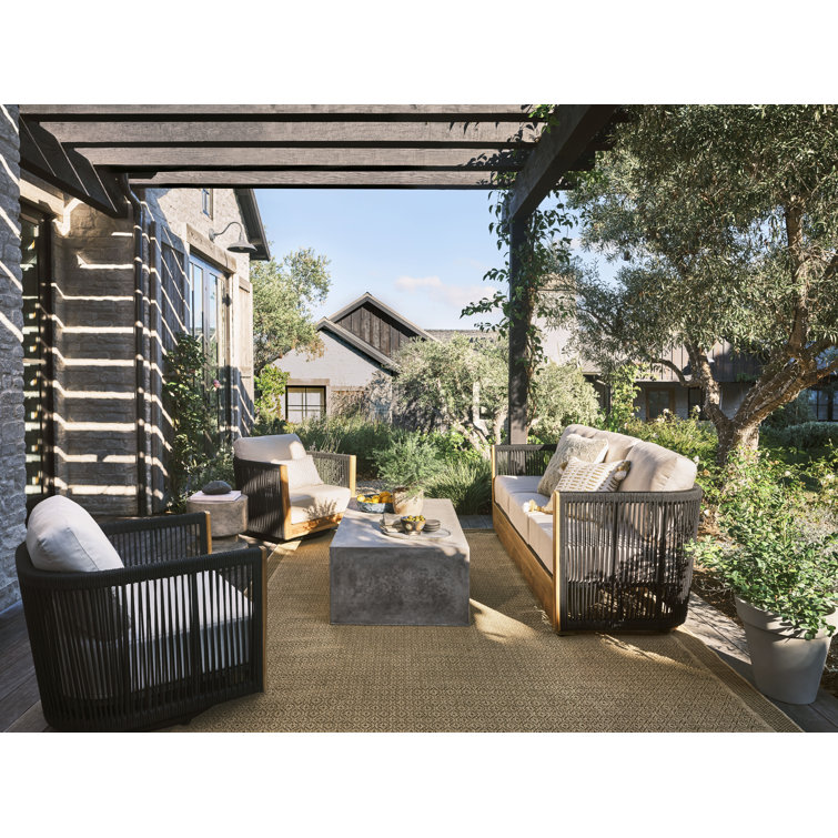 Patio sofa with sunbrella cushions sales